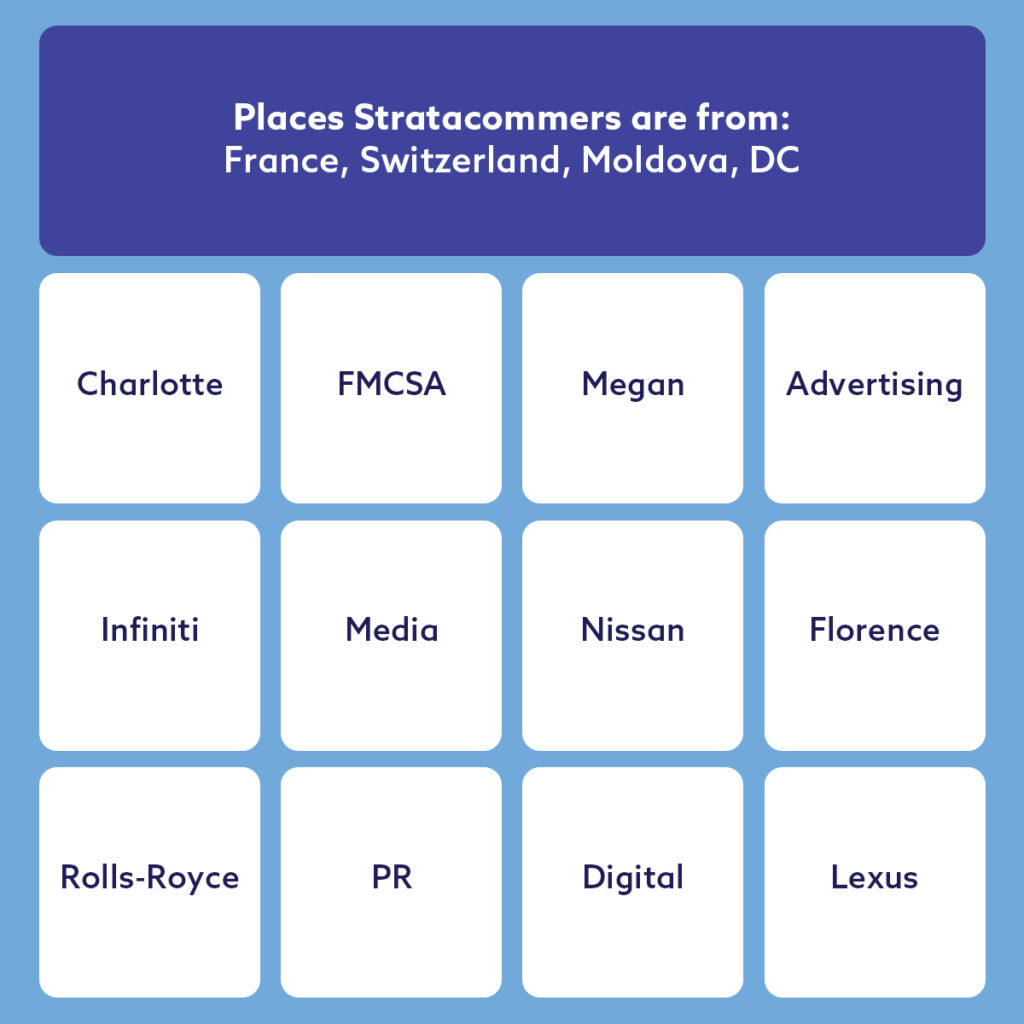 Instagram post from stratacomm. This post is in position 1.